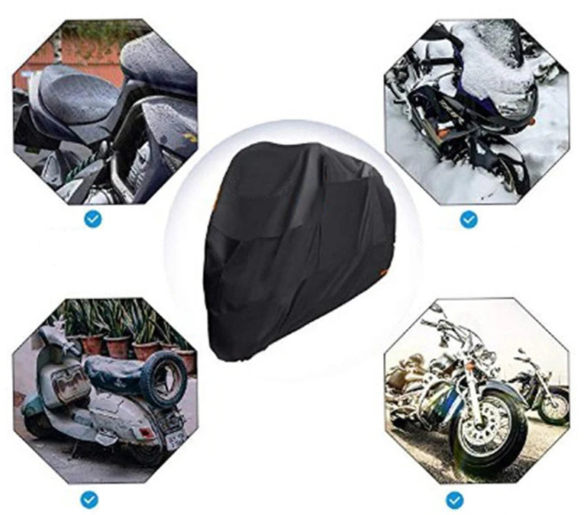AutoJUSHIDAHAO Universal UV Waterproof Motorcycle Cover