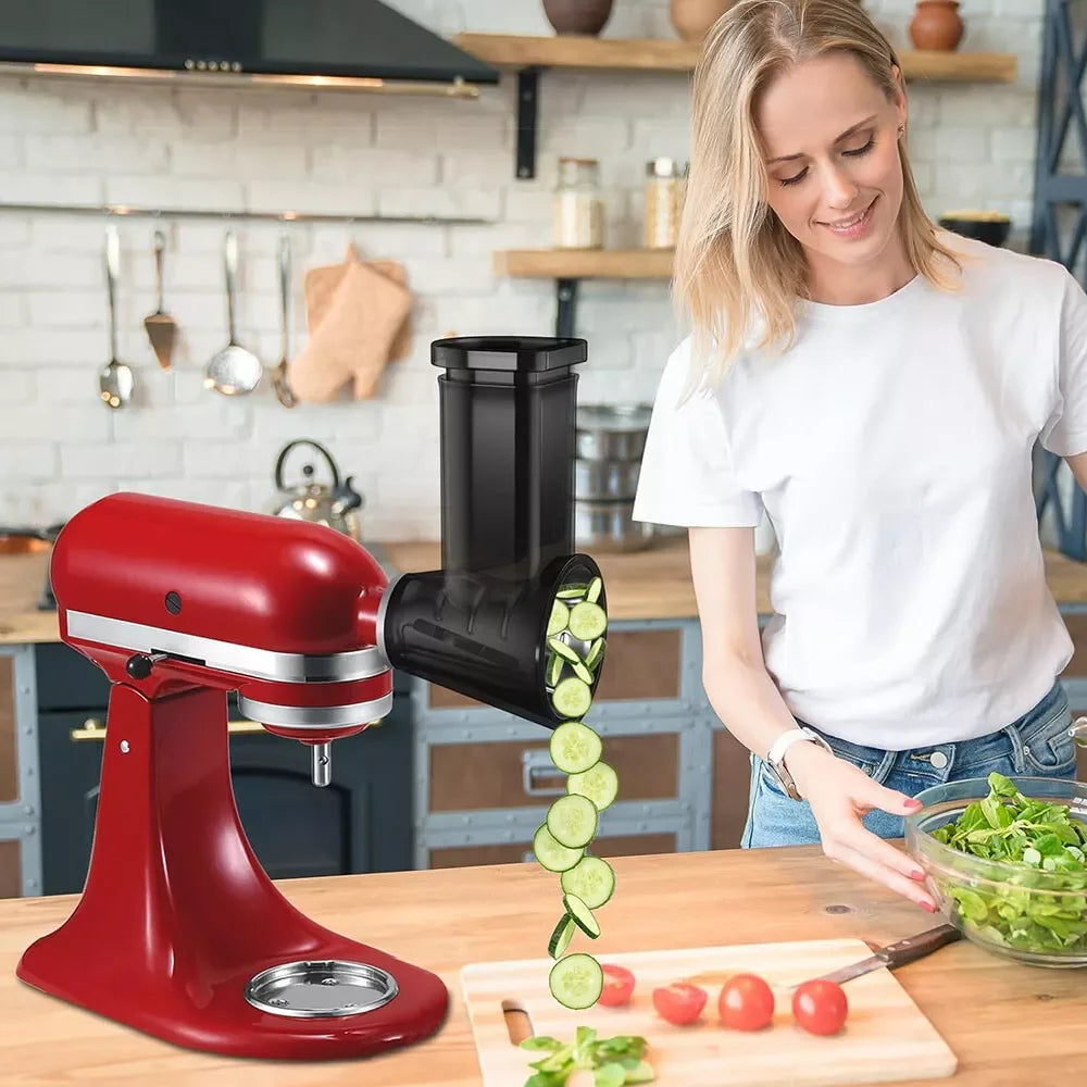 Cheese Grater and Vegetable Chopper Attachments for KitchenAid Mixer