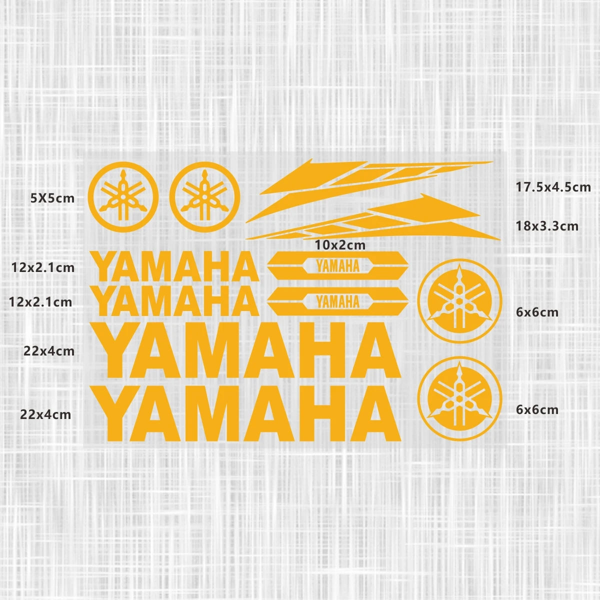 Yamaha Logo Stickers for Motorcycle Tank Helmet Decals