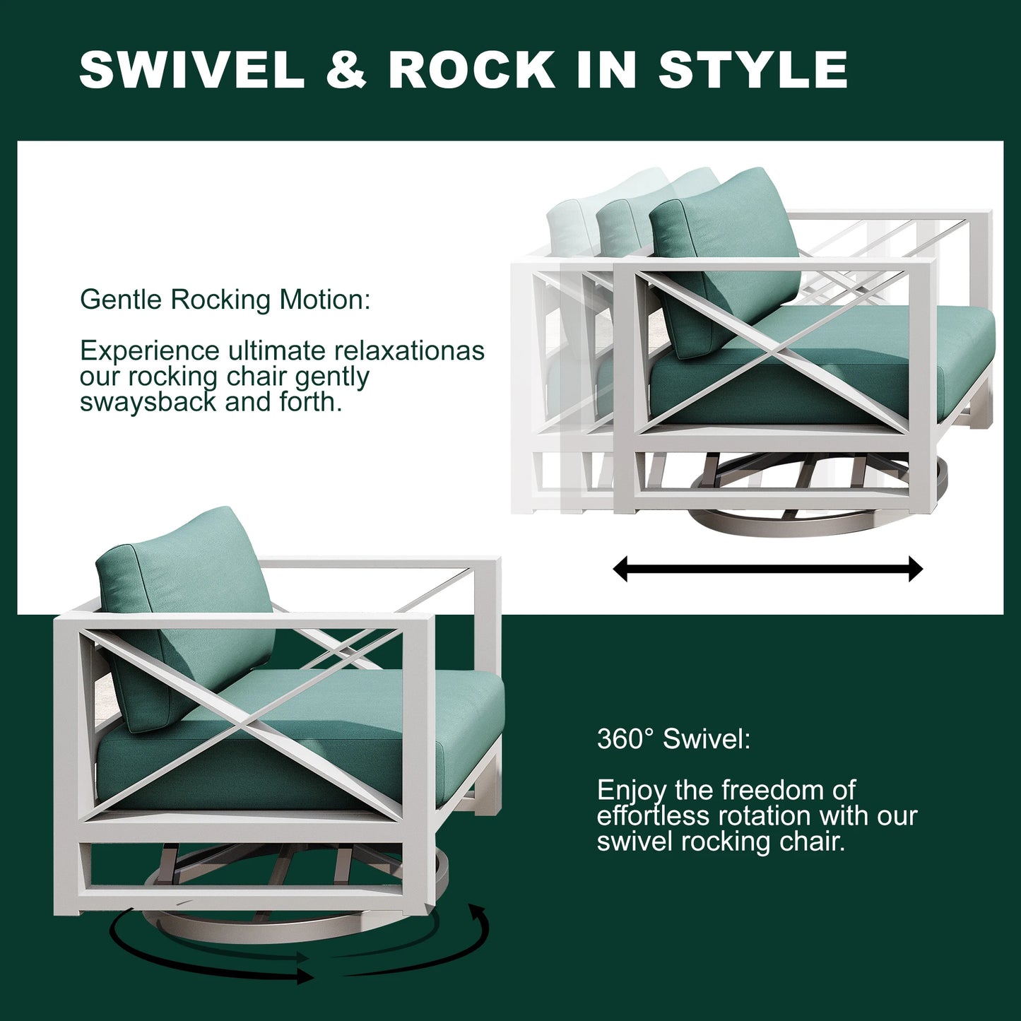 Maison Backyards Aluminum Outdoor Furniture Set Modern