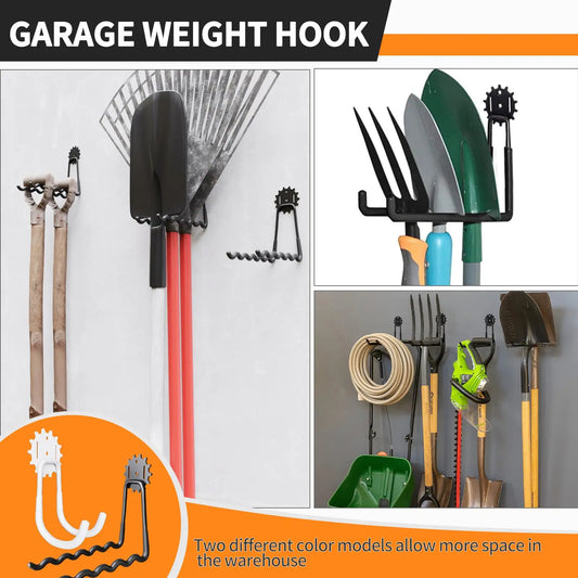 Heavy Duty Garage Hooks Set for Efficient Wall Storage