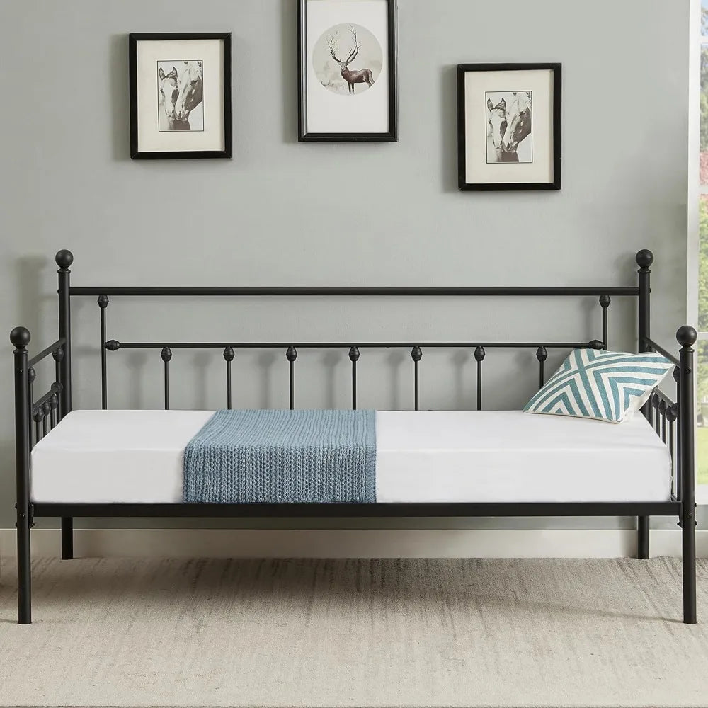 XMSJ VECELO Twin Size Daybed Frame With Headboard