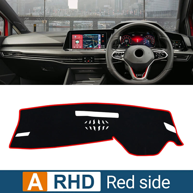VW Golf 8 Dashboard Mat Sun Shade Non-slip Cover Accessory