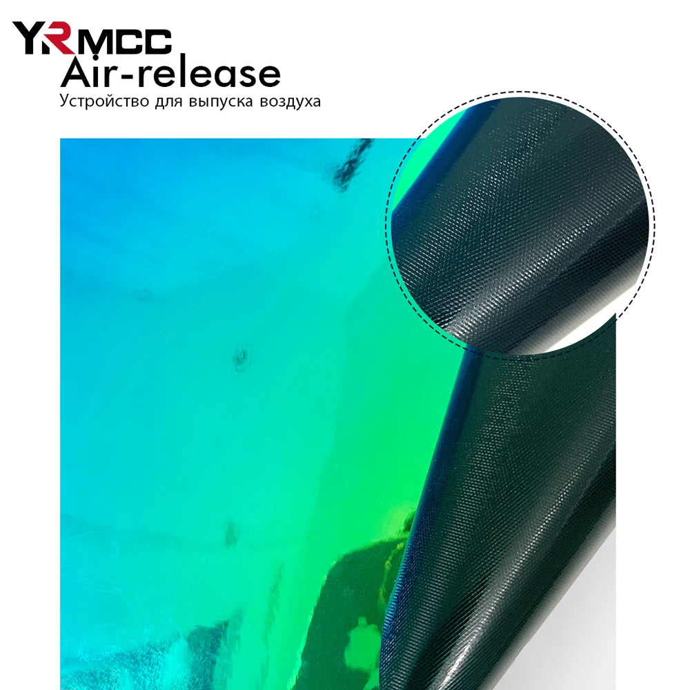 Car Wrap Film Laser Plating Auto Color Change PVC Sticker Chrome Rainbow Vinyl Air Free Bubble Motor Film