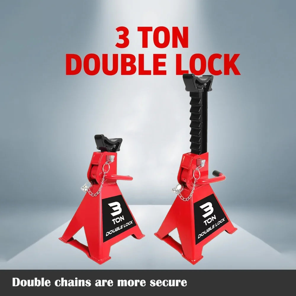 Hign-concerned 3 Ton Jack Stands With Double Locking
