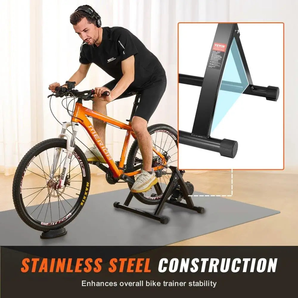 Portable Magnetic Bike Trainer for Effortless Indoor Cycling Experience