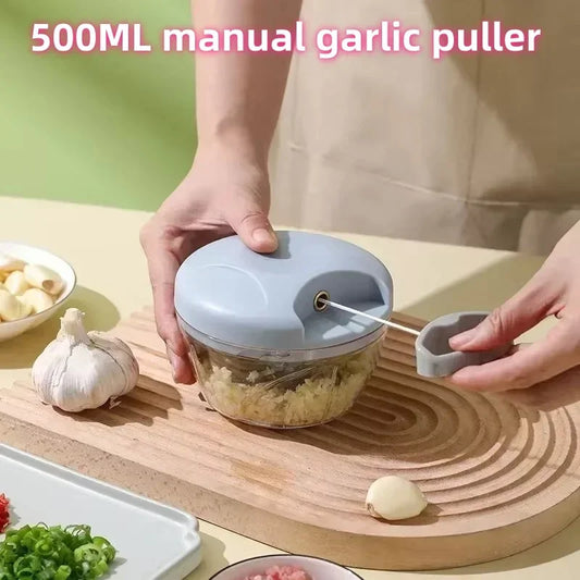 Manual Meat Mincer and Garlic Chopper for Easy Cooking