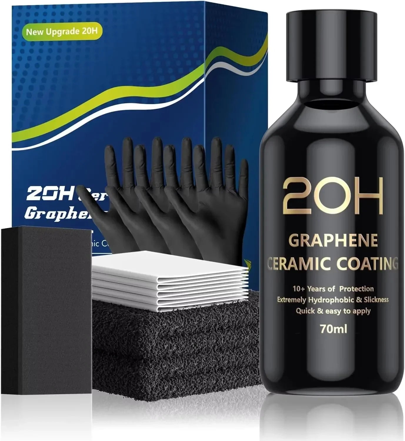 Graphene Ceramic Coating 20H/12H with Self Healing and UV Track Technology Car Detailing Professionals 10+ Years of Protection