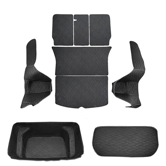 Leather Trunk Mat Waterproof Cargo Liner For Tesla Model Y