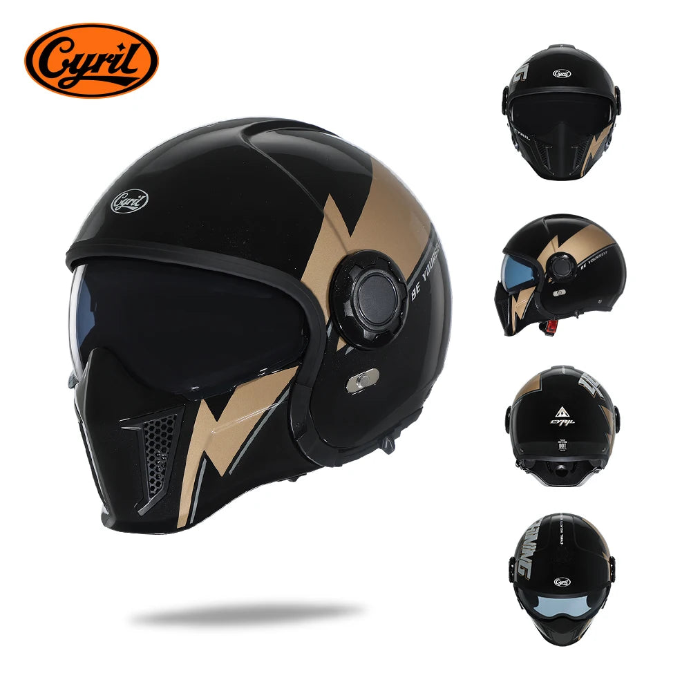 Cyril Modular Motorcycle Helmet DOT ECE Approved Full Face