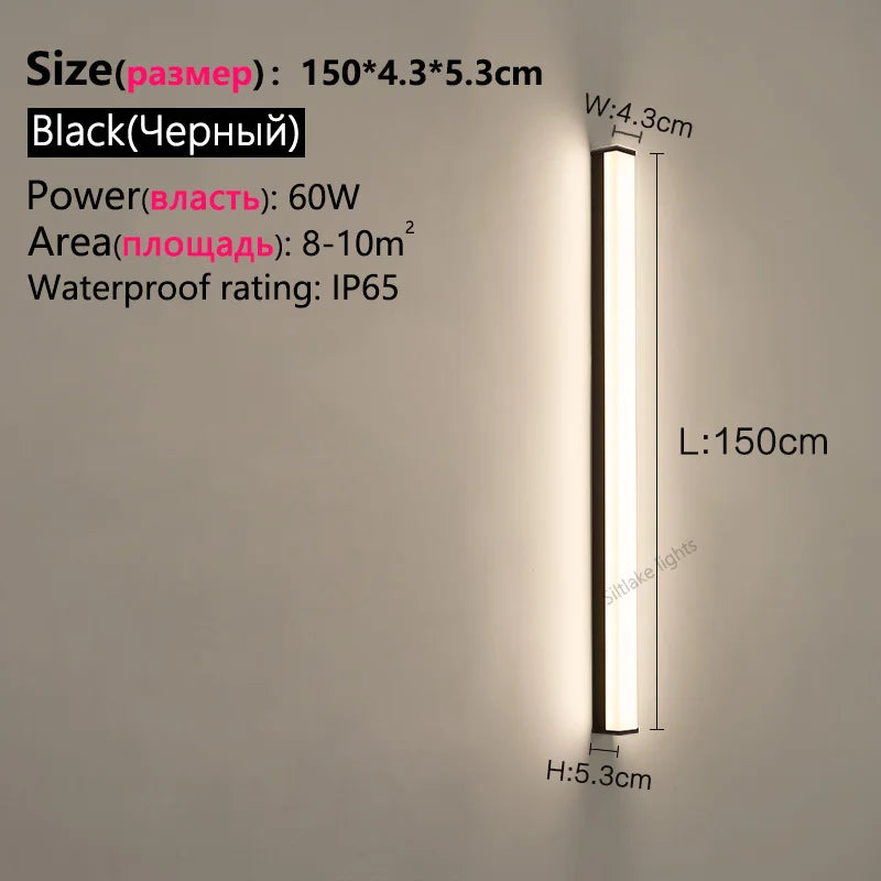 SLL LED Outdoor Wall Light IP65 Waterproof Villa Porch Lamp