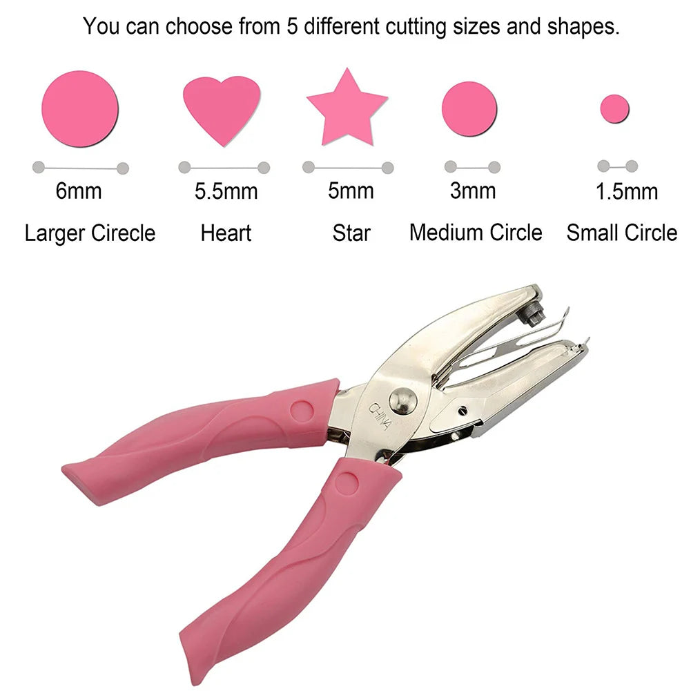 Handheld Hole Puncher for Creative Paper Crafting and Projects