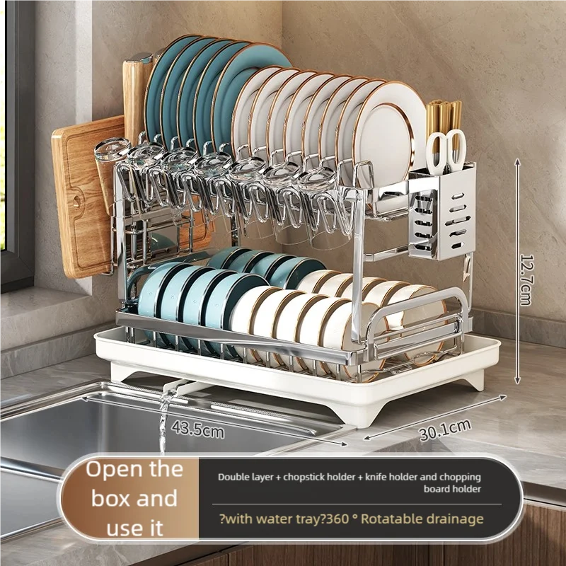 Choice 304 Stainless Steel Kitchen Storage Rack For Bowls
