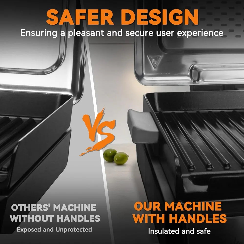 Baker's Friend Smokeless Indoor Grill With RemovablePlates PortableElectricGrillSystem