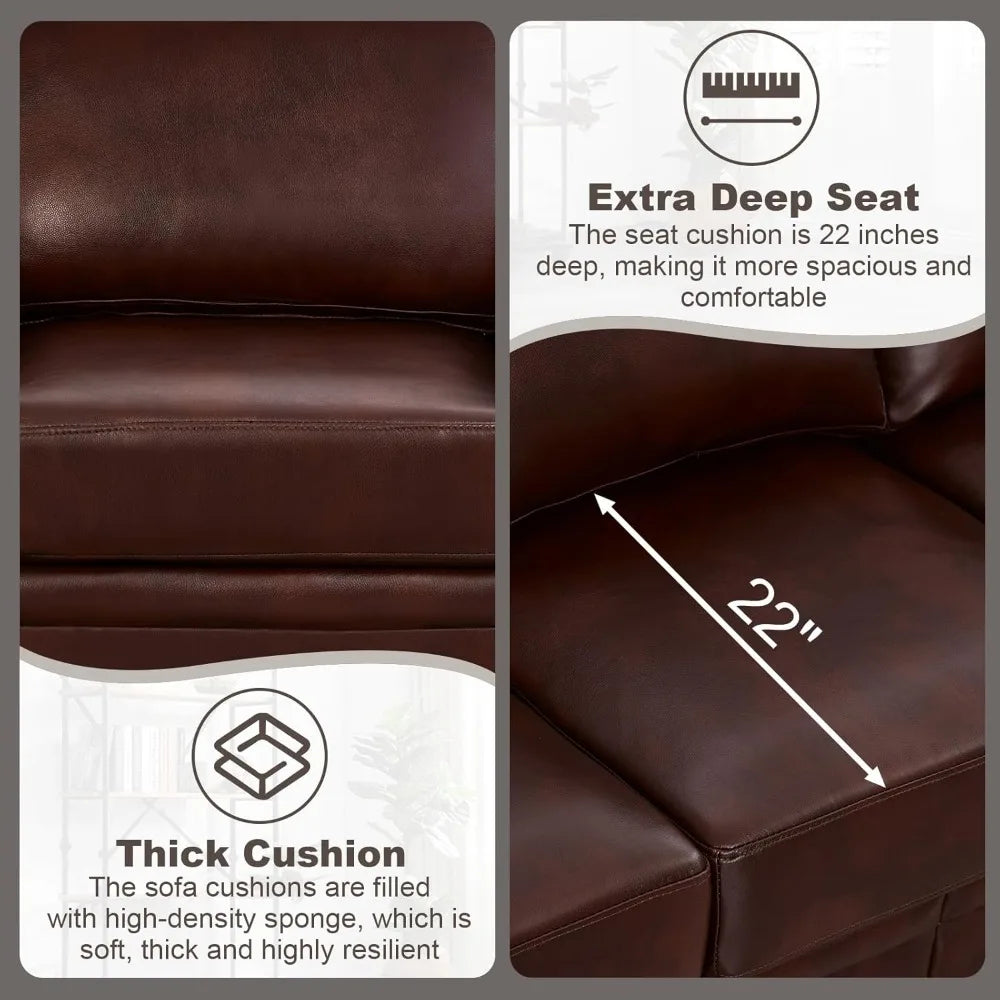 Faux Leather Mid Century Modern Accent Chair for Stylish Living