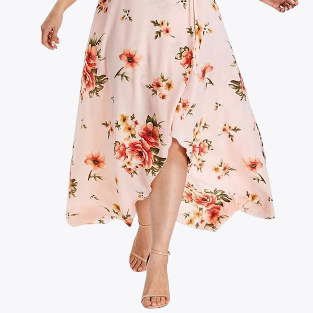 Casual Summer Flower Print Dress for Women