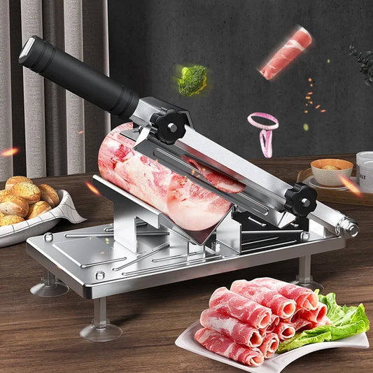 Multifunctional Stainless Steel Meat Slicer for Home Cooking