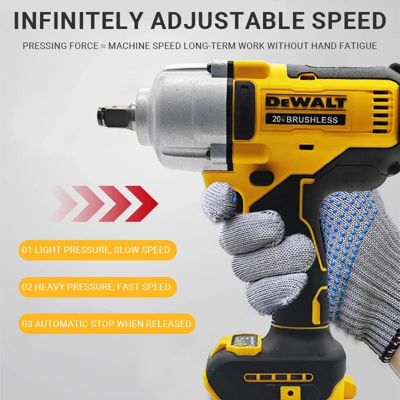 DEWALT DCF900 Brushless Cordless Impact Wrench With Three Speed Adjustment