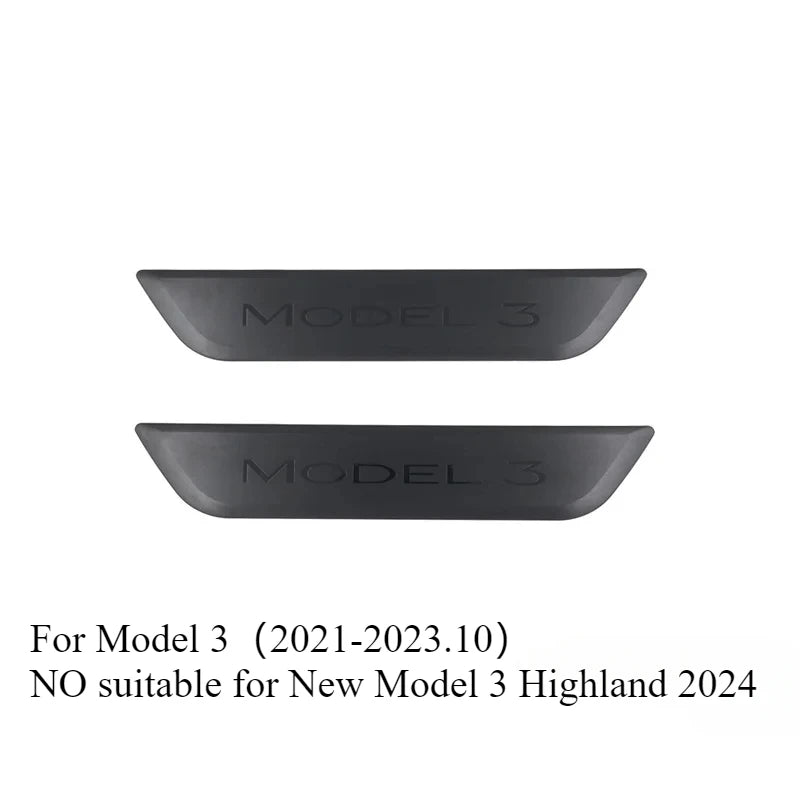 WanleeRoad Tesla Model 3 Y Rear Door Sill Decoration Wrap
