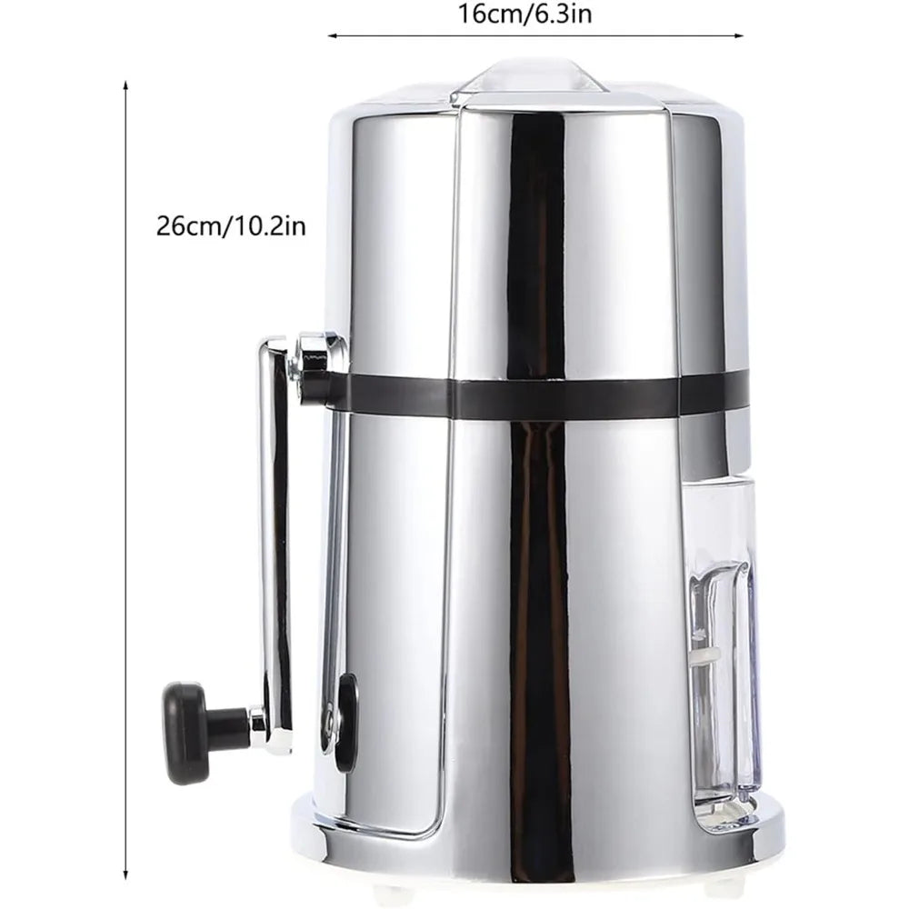 PEISI Manual Ice Crusher With Stainless Steel Rotary Blade