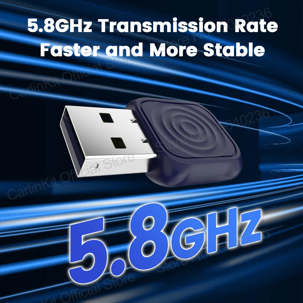 Carlinkit Mini Ultra 5.0 Wireless Android Auto CarPlay USB Dongle