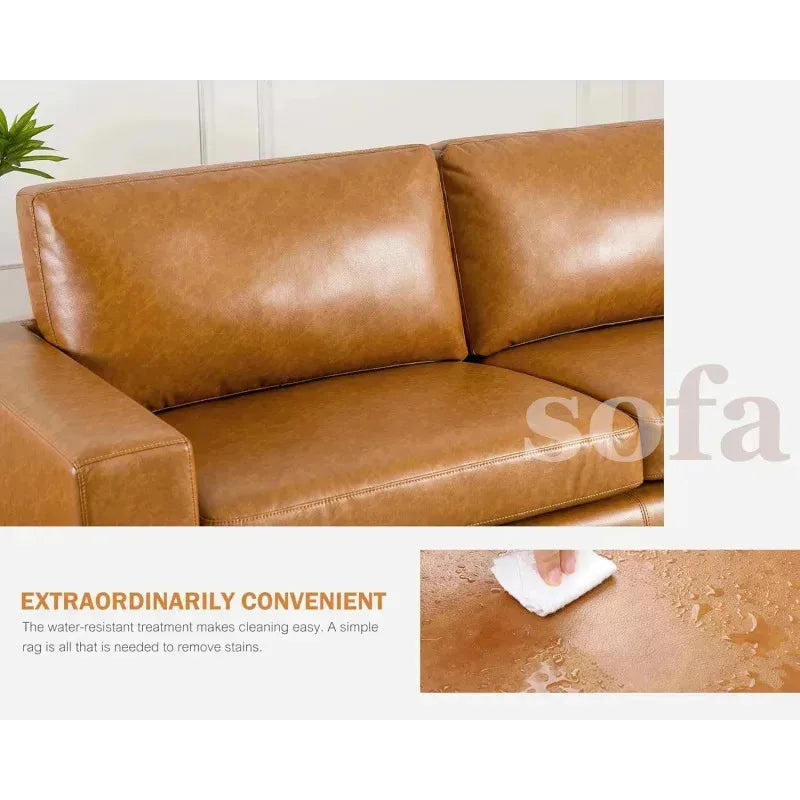 YUJINGXI RPD4 Leather Loveseat Set Of 2 Sofa