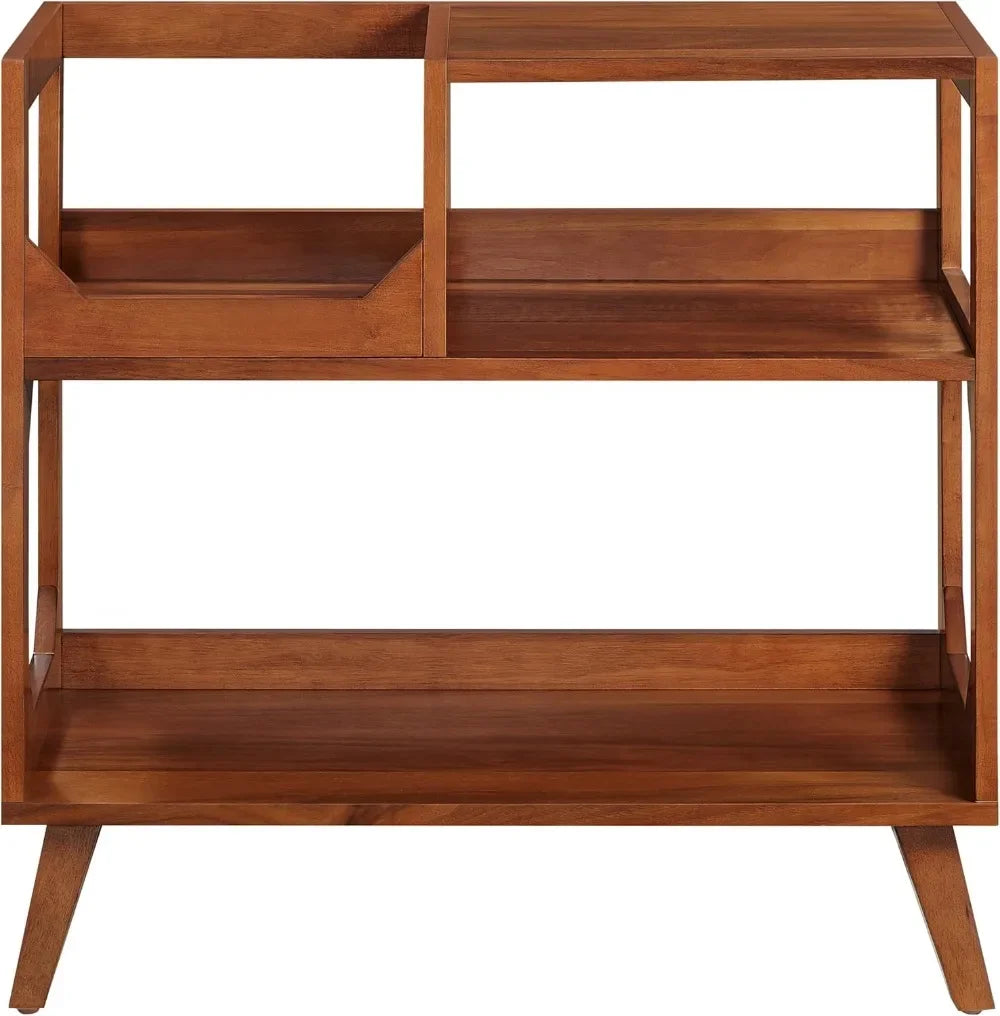 Asheville Mid-Century Modern Media Console for Vinyl Records