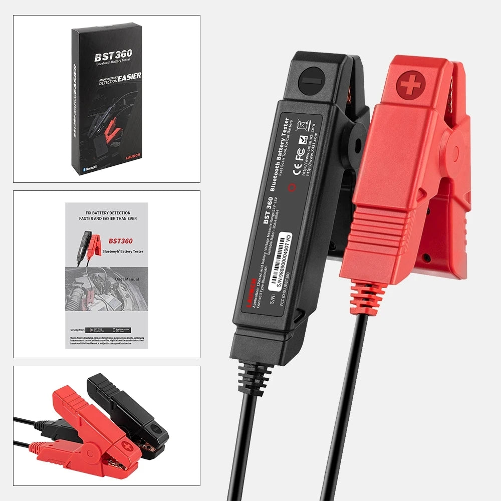 Launch X431 BST360 Battery Tester 12V 2000CCA Voltage Automotive Battery Analyzer Diagnostic Tool for Cars Free Update