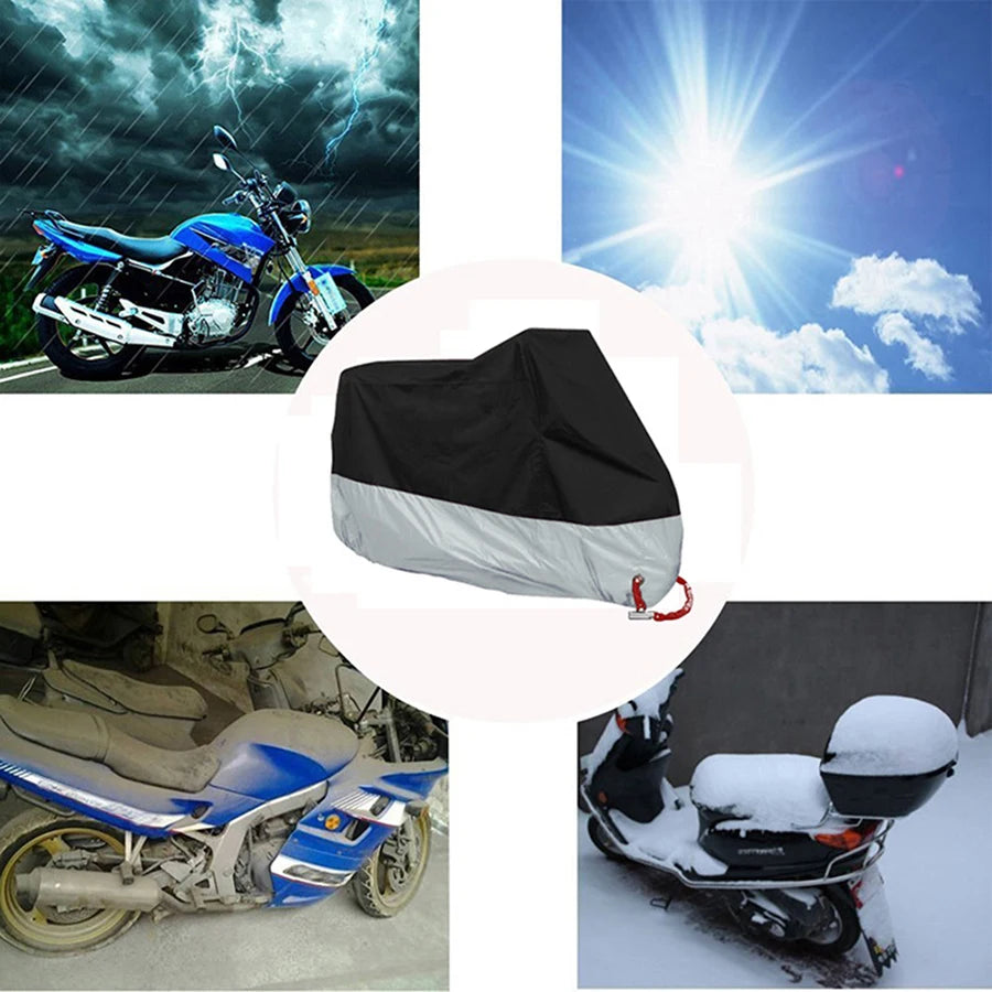 AutoJUSHIDAHAO Universal UV Waterproof Motorcycle Cover