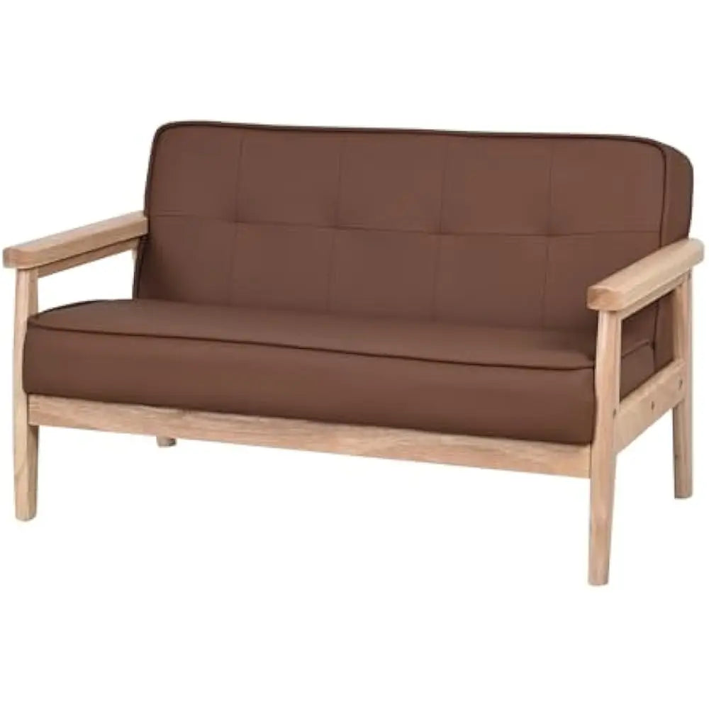 Combination Modern Living Sofa Seater Couch With Wood Arms