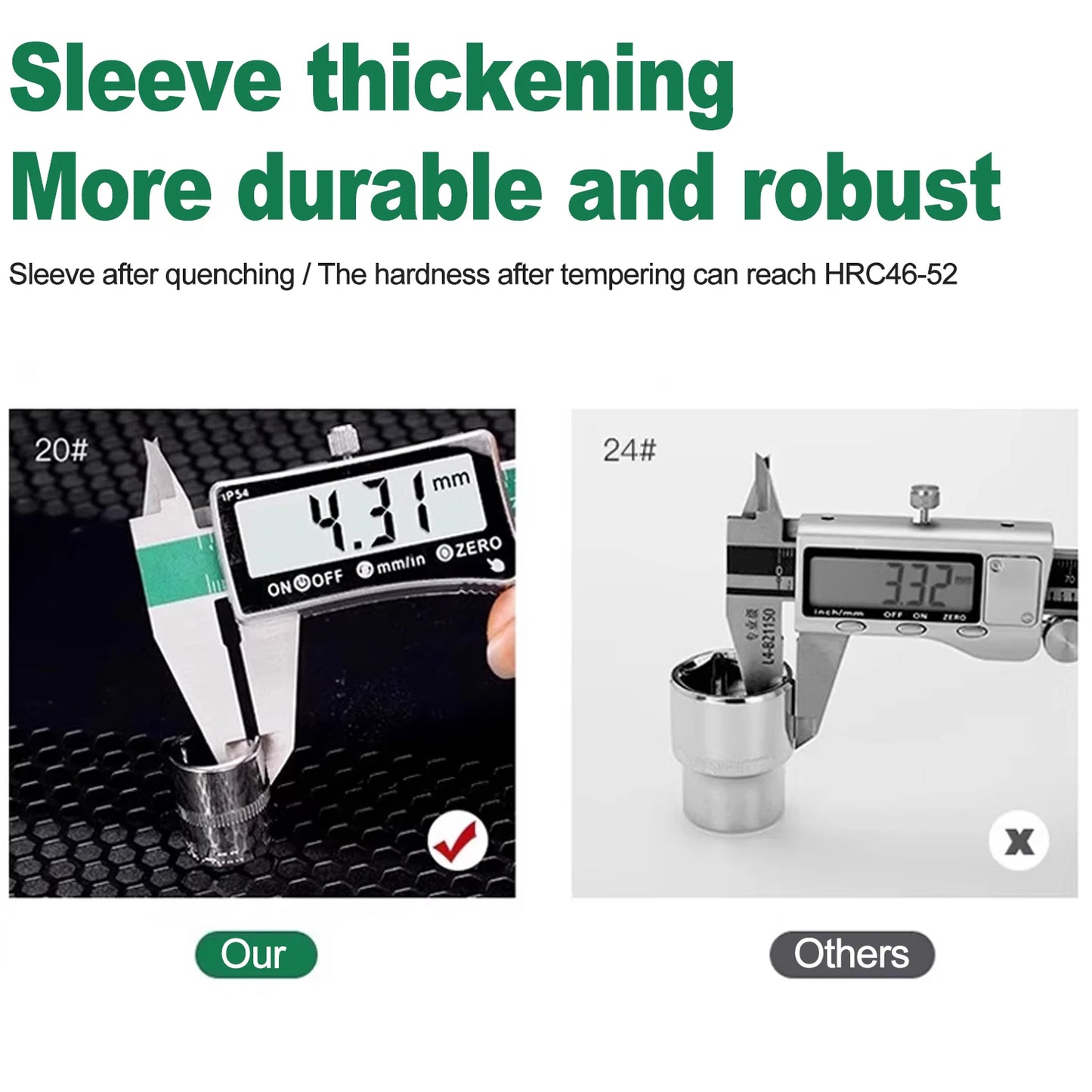 Ratchet Socket Wrench Set With Quick Release Reversible Handle