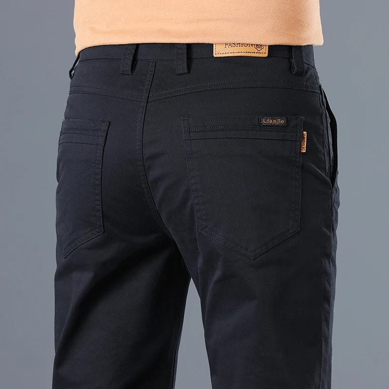 Men's Classic Solid Color Casual Pants for Every Occasion