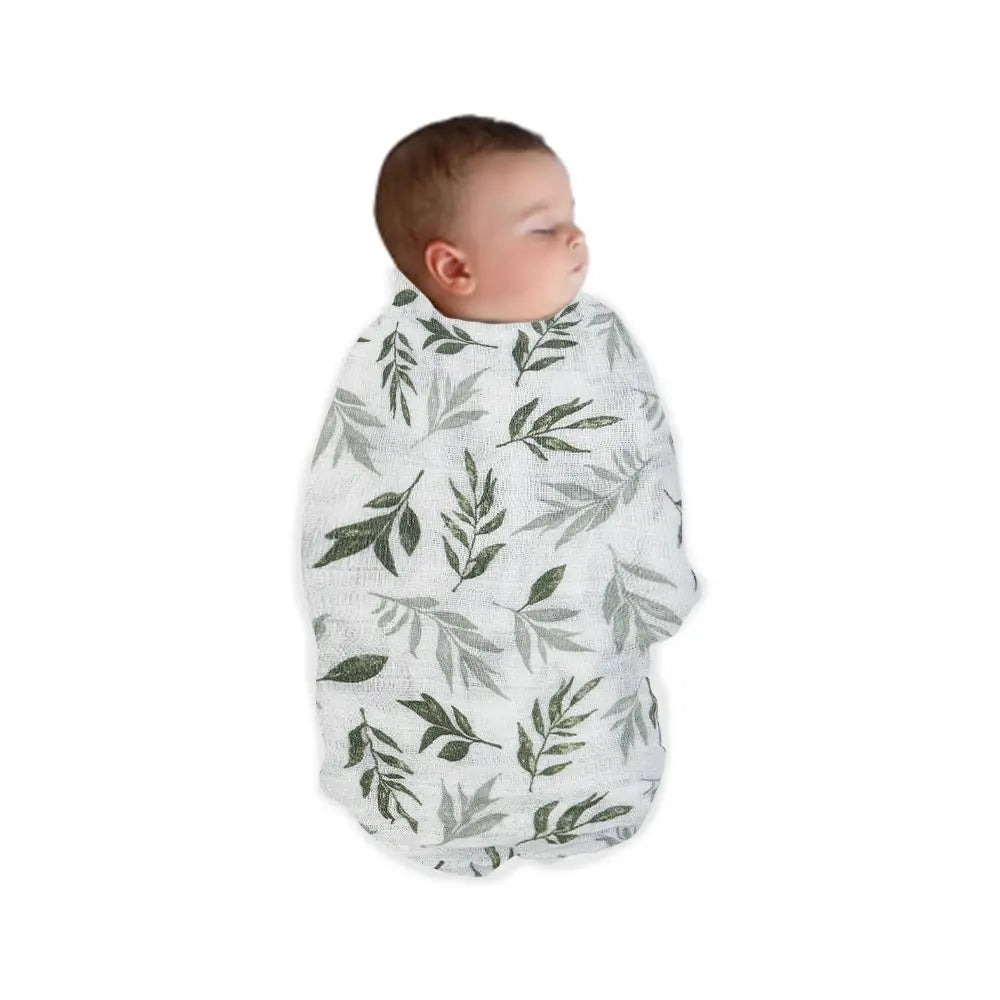 Soft Cotton Muslin Swaddle Baby Bath Towel Wrap