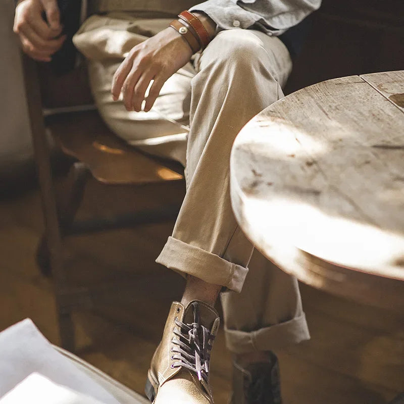 Vintage Khaki Gurkha Pants for Casual Work and Style