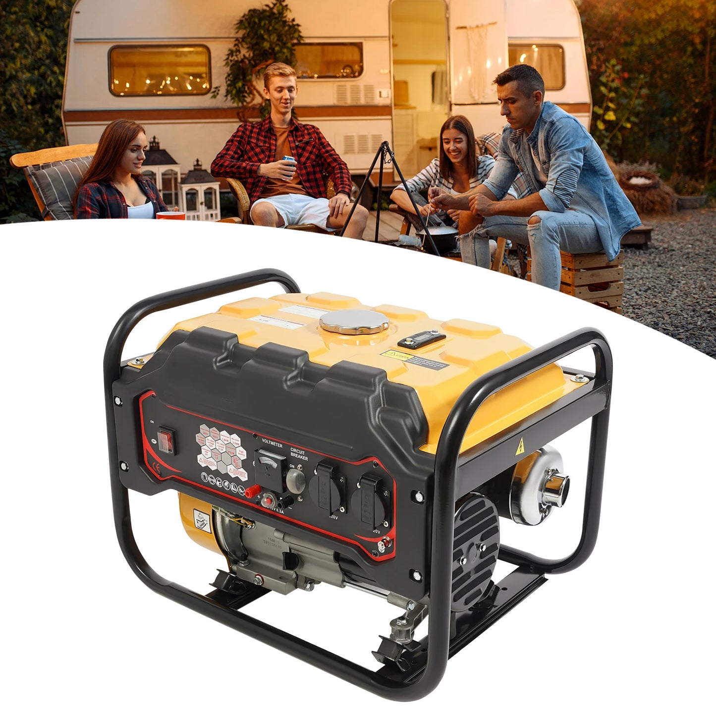 Portable 2000W Generator for Camping and Home Backup Use