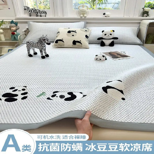 Panda Summer Ice Silk Bed Sheets Set for Ultimate Comfort