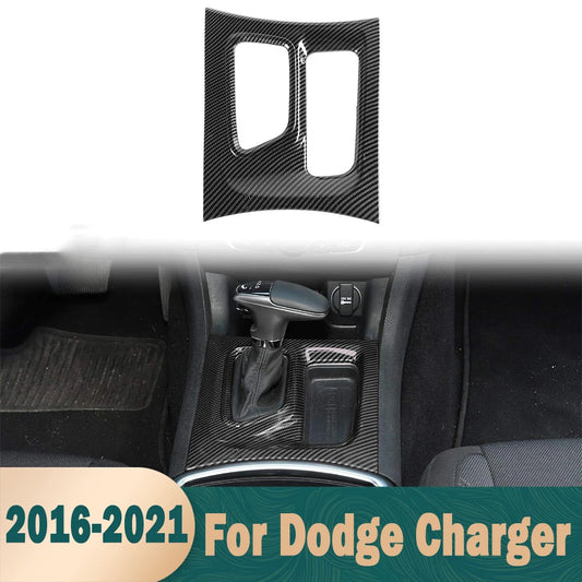 Dodge Charger Carbon Fiber Gear Shift Panel Decorative Trim