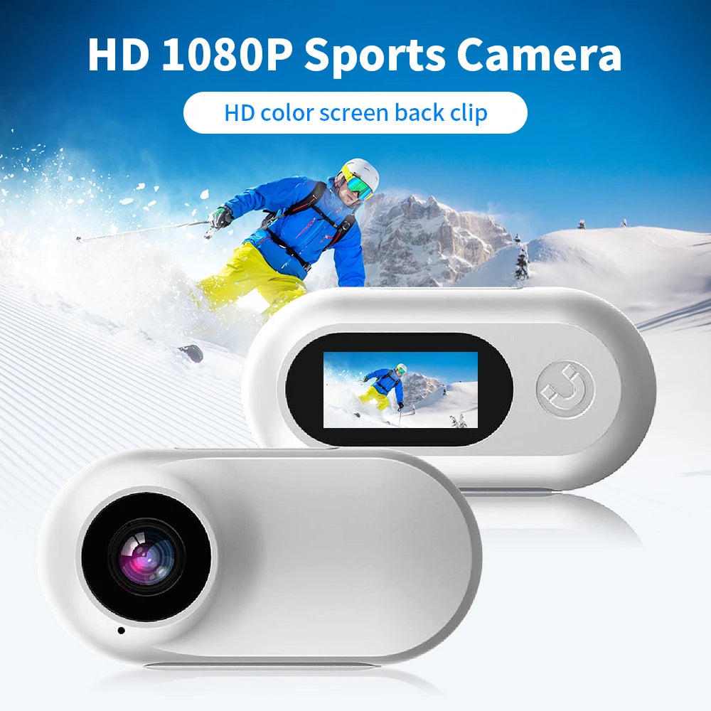 Action Mini Camera With Magnetic Attraction For Sports Recording