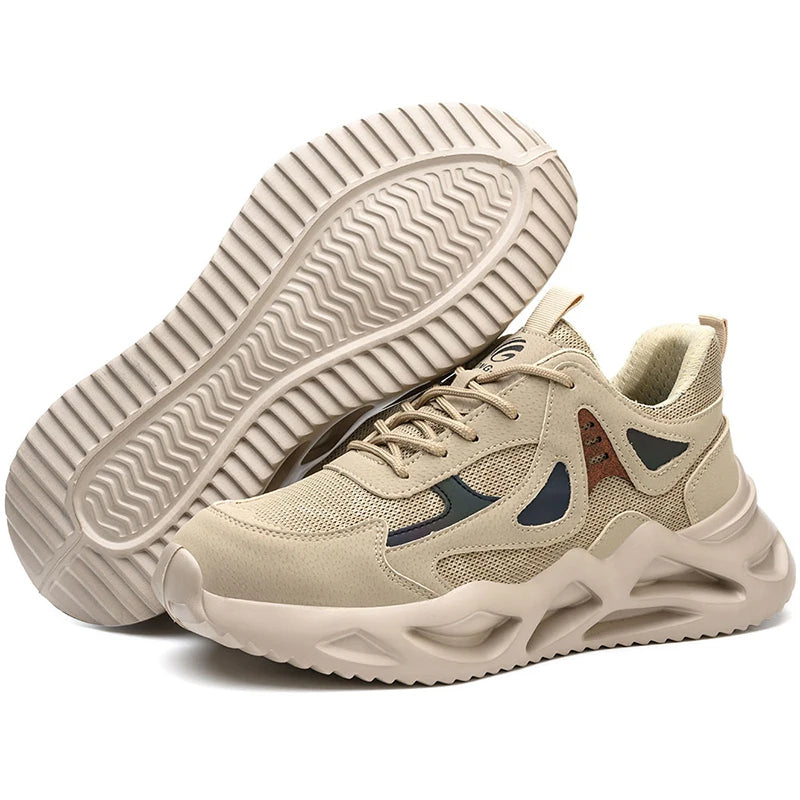 Lightweight Safety Shoes for Men and Women Steel Toe Cap Work Boots Breathable Sneakers Tactical Boots