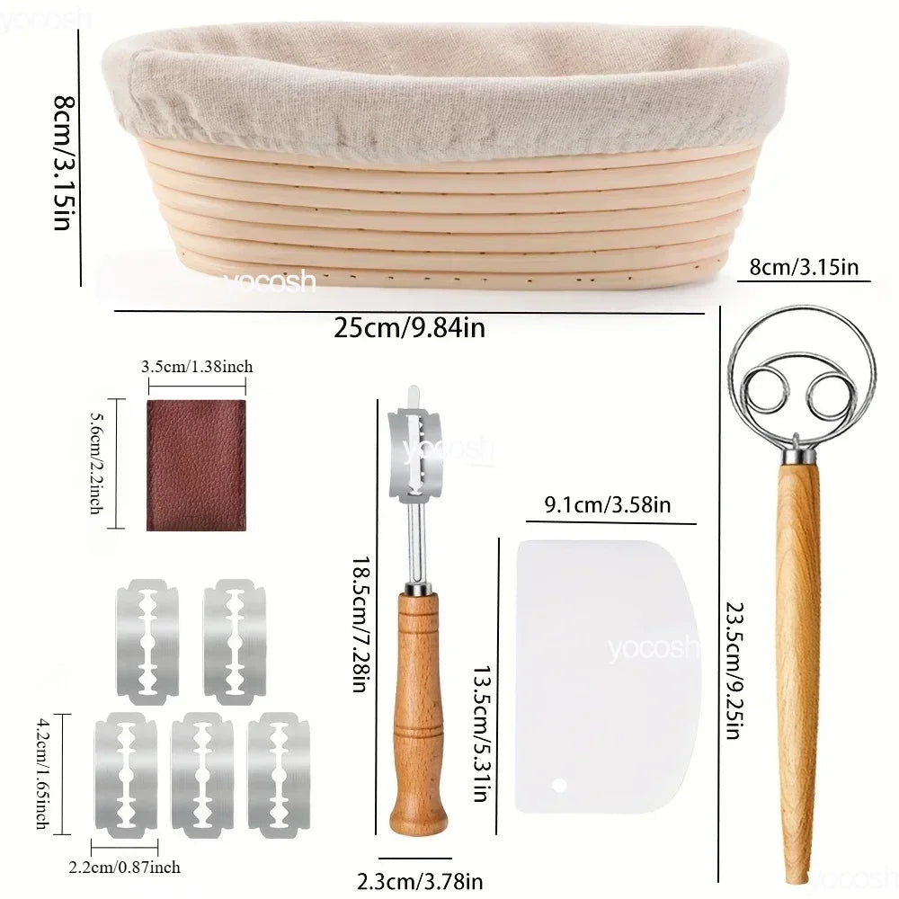Professional Baking Kit with Sourdough Starter Jar and Tools