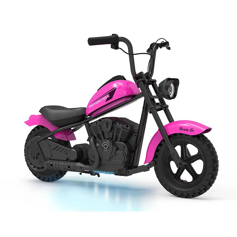 Electric Motorcycle For Kids 24V 250W Two Speed Up To 14MPH With LED Lights