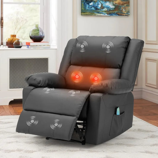 Recliner Chair with Massage and Heat Function for Relaxation