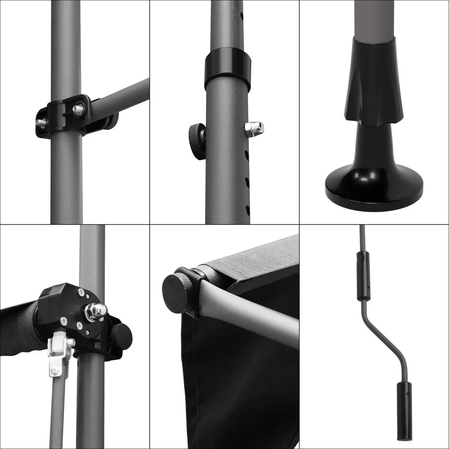 Retractable Outdoor Patio Awning Sunshade Canopy for Backyard