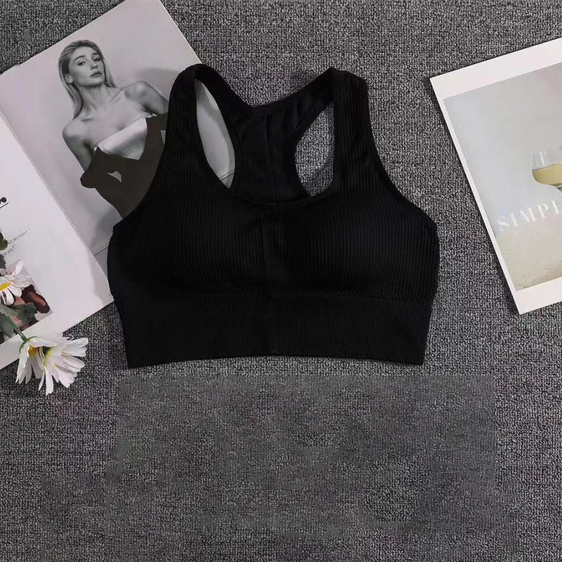 FujianChoice Women Push Up Sports Bra Breathable Support