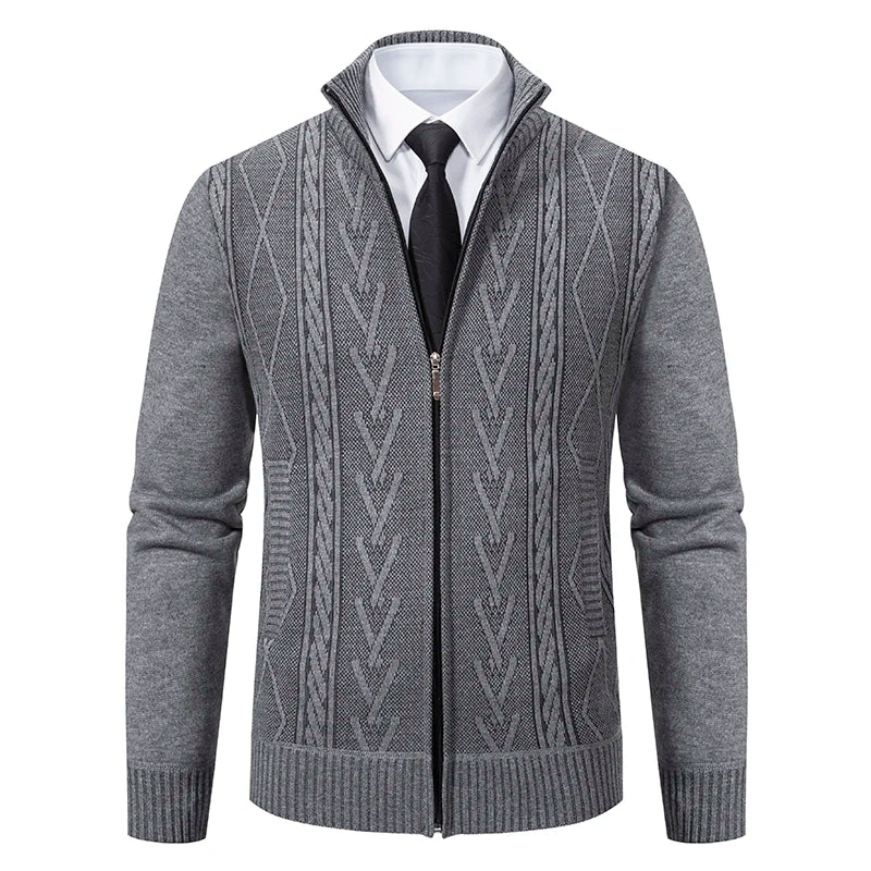 GQXAONC Cashmere Padded Knit Cardigan For Men Fall Winter