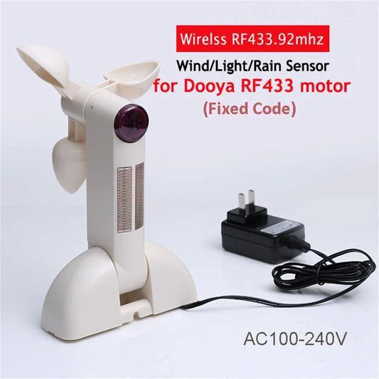 Dooya RF433 Wind Rain Sensor For Fixed Code Curtain Motor