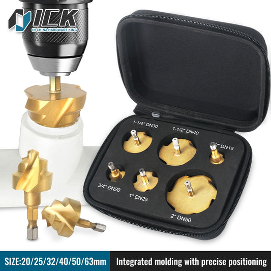 XMSJDIY PPR Stepped Drill Bit Set Hex Shank Water Pipes