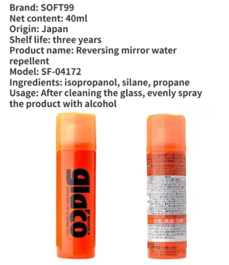 Soft99 Hydrophobic Windshield Water Repellent Treatment for Cars