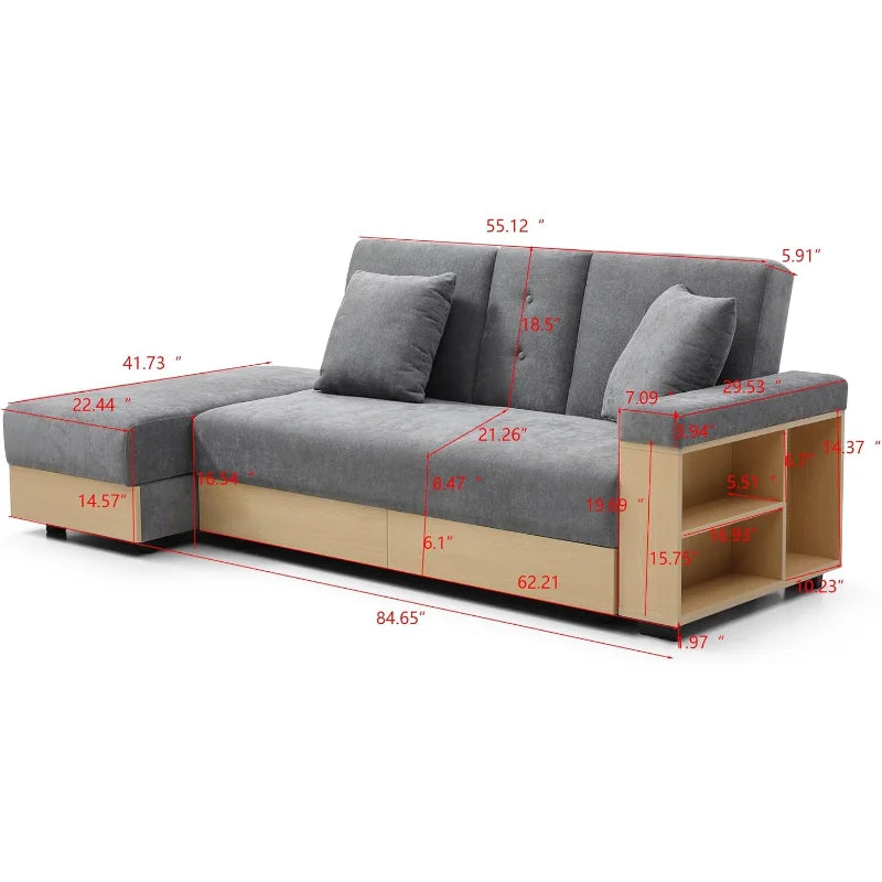 High Concerned Sofa Sleeper Storage Ottoman And Drawer