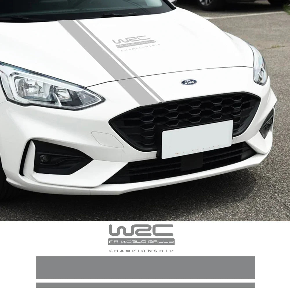 WRC Car Hood Cover Decor Stickers Vinyl Film Decal Auto Accessories for Suzuki Volvo Skoda Tesla VW Volkswagen Smart Seat Subaru